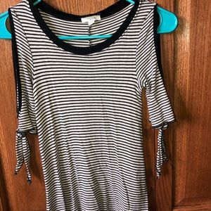 Maurices striped cold-shoulder shirt
